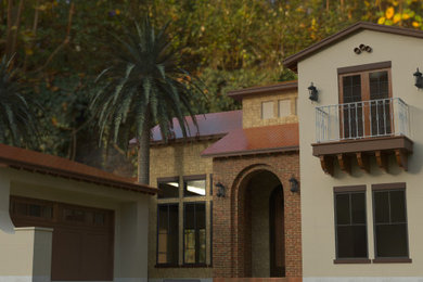 Example of a tuscan home design design in Other