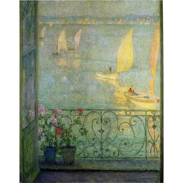 Henri Le Sidaner The Window at Croisic, 20"x25" Wall Decal