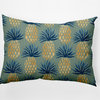14x20" Pineapple Stripes Nautical Decorative Indoor Pillow, Sage