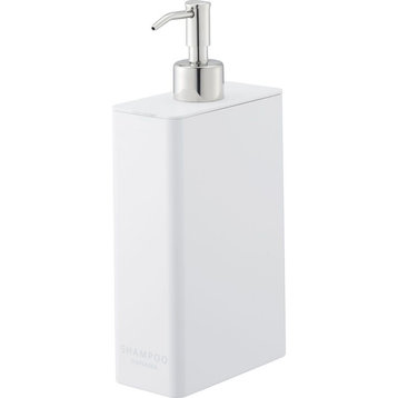 Tower Rectangular Shampoo Dispenser, White