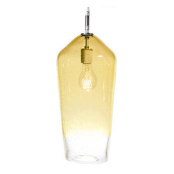 Fizz Comet 1-Light Pendant Light in Amber - Pendant Lighting
