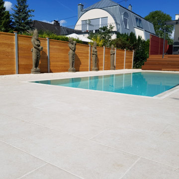 NIVEKO+ Polystone Überlaufbecken Multi 10,00 x 3,60 x 1,50 m in sand