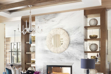 Living room - contemporary living room idea in Orlando