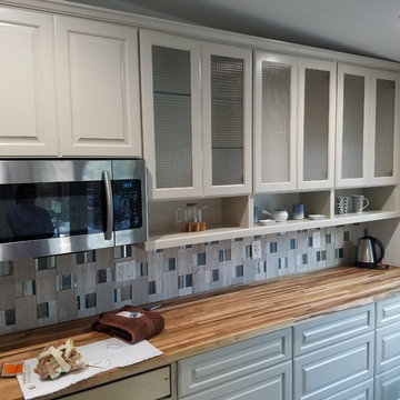 Fluted Glass Cabinets - Cross Fluted
