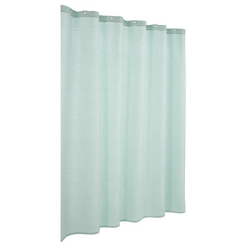 Ria Turkish Cotton Shower Curtain, Aqua