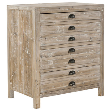 Avignon Small Reclaimed Elm 4-Drawer Apothecary Chest