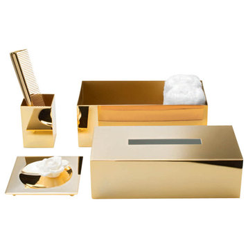 Harmony 509 Tissue Box in Gold