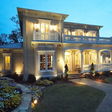 Mountain top Italianate-dusk