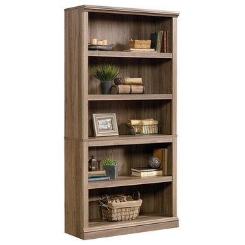 Sauder Select 5 Shelf Bookcase in Salt Oak