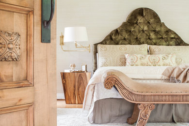 Bedroom - eclectic bedroom idea in Houston