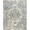 Cristal Transitional Oriental Ivory Rectangle Area Rug, 9'x12'