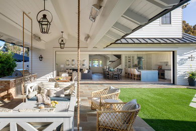 Example of a beach style patio design in San Diego