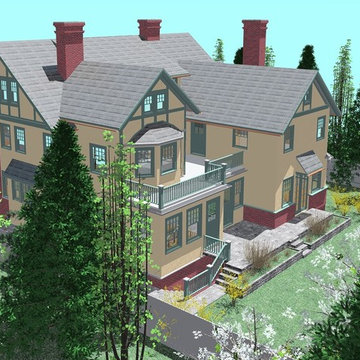 Complete renovation Craftsman home Brookline, MA