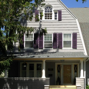Center Hall Colonial - Colorful Exterior Painting, South Orange, NJ