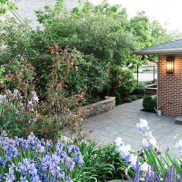 Back Patio With Raised Beds