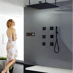 Royal Multi Color Water Powered Led Shower with Adjustable Body Jets - Showerheads And Body Sprays