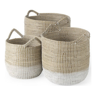 Plastic Rattan Storage Box Basket Organizer Large, ba426