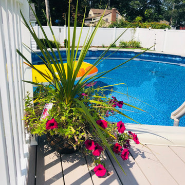 New pool deck and rear deck modifications