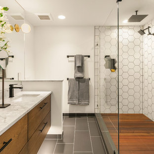 Badezimmer mit Granit-Waschbecken/Waschtisch Ideen, Design & Bilder | Houzz