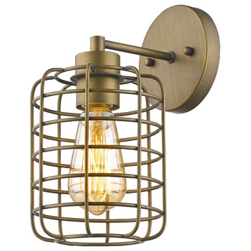 Acclaim Lighting IN41332 Lynden 1 Light 9-1/4" Tall Wall Sconce - Raw Brass