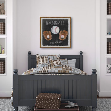 "Baseball Collection" Framed Painting Print
