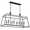 Libby Langdon for Crystorama Sylvan 8-Light Black Forged Chandelier