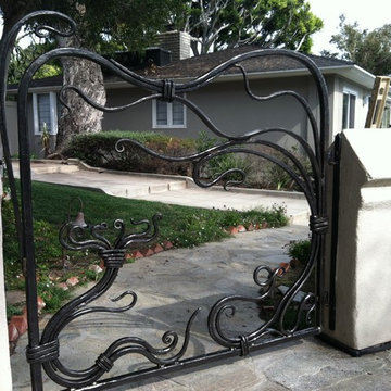 Front entry gate.