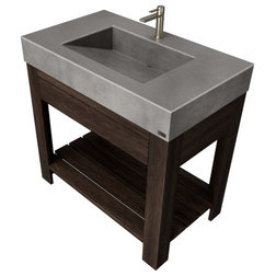 Industrial Bathroom Vanities And Sink Consoles by Trueform Concrete, LLC