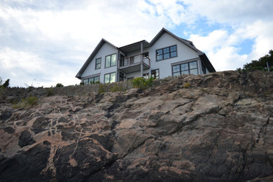 Inspiration for an exterior home remodel in New York