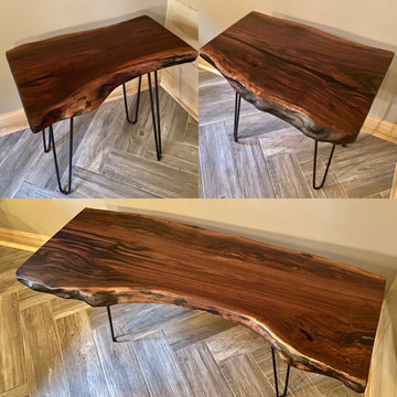 Customizable Live Edge Black Walnut Coffee Tables, Made-To-Order