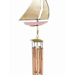 Sailboat Wind Chime-8803WP - Wind Chimes