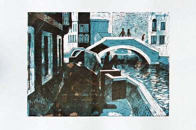 "Venedig"orig.Serigrafie,70x50cm, Auflage 100St., € 100,- inkl. Versand