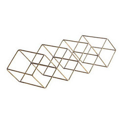 GILT CUBIST DECOR - FOUR - Home Decor