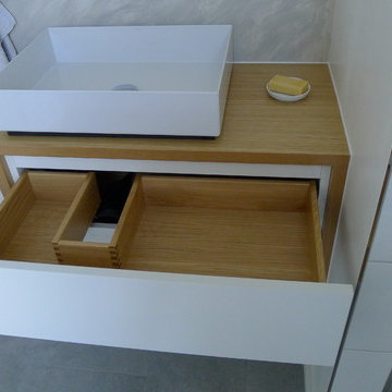 Badezimmer in der Dachschräge