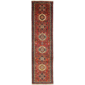 Persian Rug Gharadjeh 9'2"x2'5" Hand Knotted