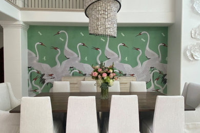 Inspiration for a transitional dining room remodel