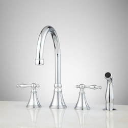 RADLEY WIDESPREAD KITCHEN FAUCET WITH SIDE SPRAY - Kitchen Faucets