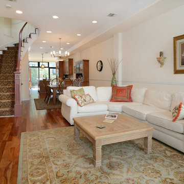 Hoboken Rowhouse with Floor to Ceiling Glass Extension