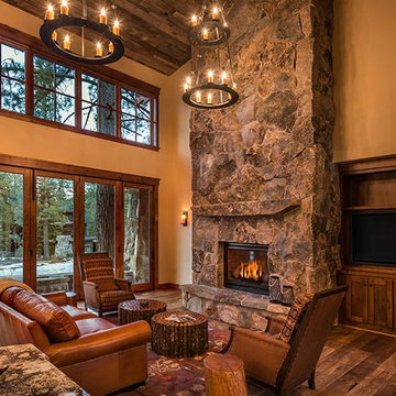 Timber Frame home lighting