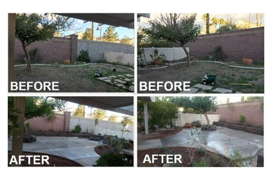 Design ideas for a landscaping in Las Vegas.