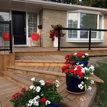 Aluminum and Glass Porch Railings - 123
