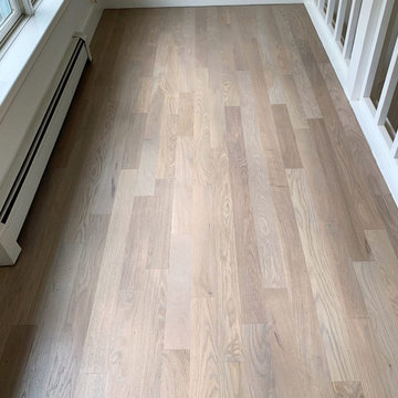 EAST QUOGUE: 4" SELECT WHITE OAK INSTALLED & FINISHED WITH CUSTOM GRAY STAIN