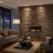 family room fireplace wall