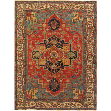 Pasargad Home Serapi Collection Hand-Knotted Wool Area Rug, 9'10"x13'9"