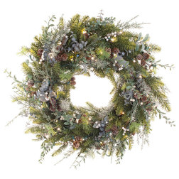 Contemporary Wreaths And Garlands by TreeKeeper, Santa's Bags, Village Lighting Co.
