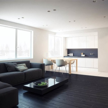 Modern and minimalist interior design