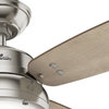 Hunter Fan Company 52" Wingate Ceiling Fan With Light Kit/Remote, Brushed Nickel
