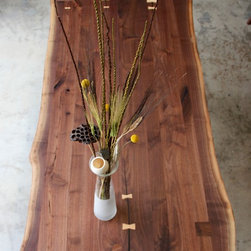 Live Edge Dining Table in Walnut - Dining Tables