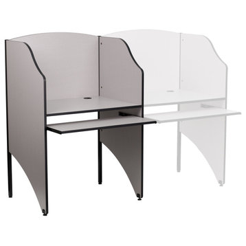 Roseto FFIF59393 Vintage 33"W Small Space Desk Study Space - Gray