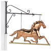 Horse Copper Hanging Wall Sculpture